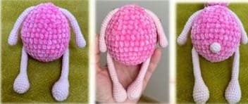 Crochet Plush Sheep Free Amigurumi PDF Pattern Assembly 1