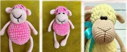 Crochet Plush Sheep Free Amigurumi PDF Pattern Assembly 4