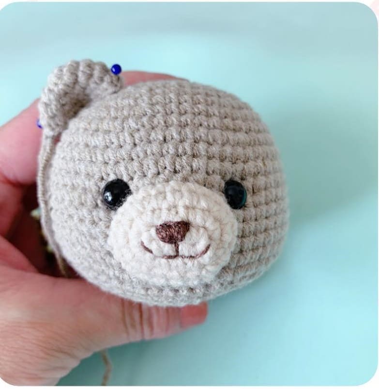 Cute Crochet Teddy Bear PDF Amigurumi Free Pattern Ears