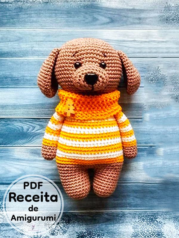 PDF Croche Bonitinho Cachorro Receita De Amigurumi Gratis 2