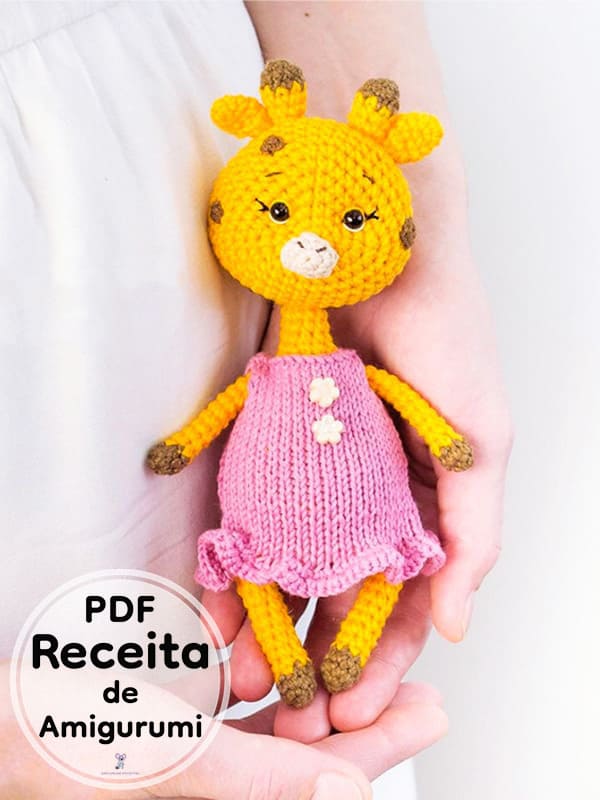 PDF Croche Bonitinho Giraffe Receita De Amigurumi Gratis
