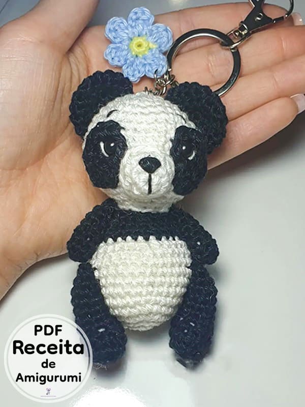 PDF Croche Chaveiro Panda Receita De Amigurumi Gratis