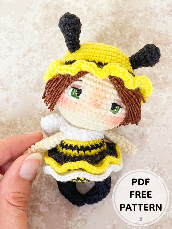 PDF Crochet Bee Dolls Amigurumi Free Pattern 1