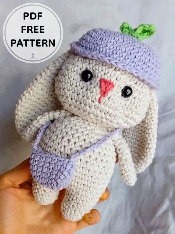 PDF Crochet Bunny Ready For Easter Amigurumi Free Pattern 1