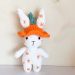 PDF Crochet Carrot Bunny Amigurumi Free Pattern 75x75