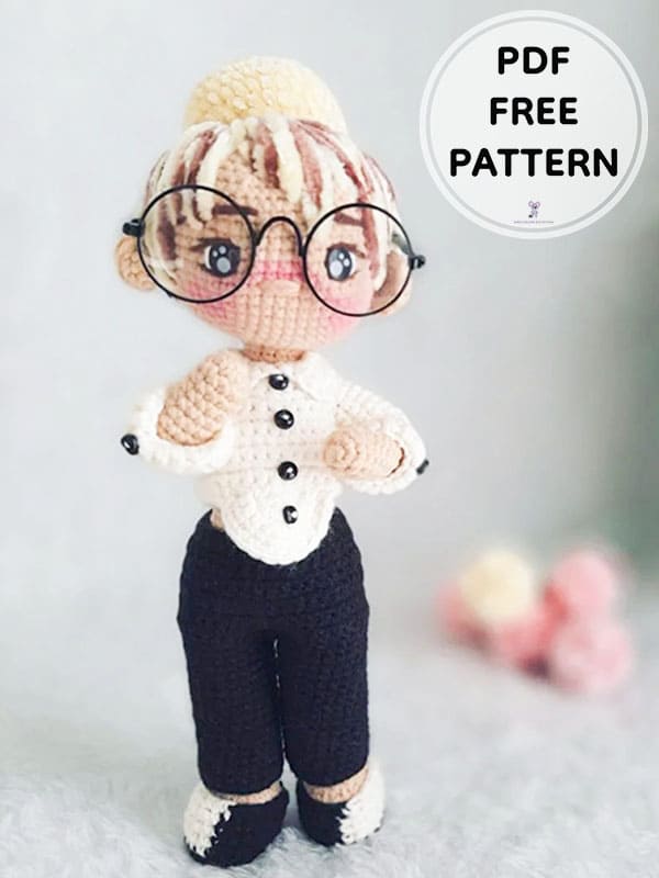 PDF Crochet Doll Marilia Mendonca Amigurumi Free Pattern 1
