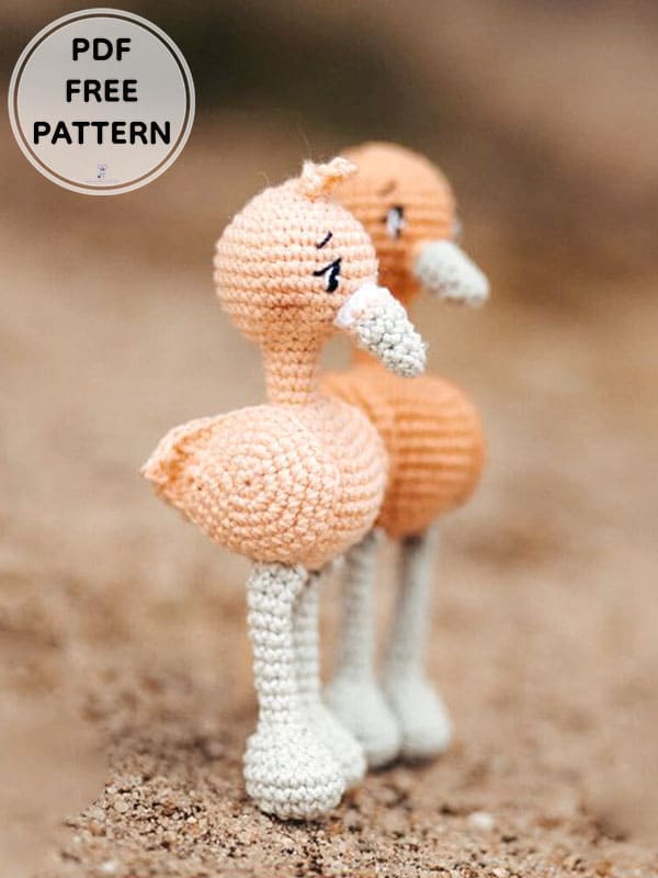 PDF Crochet Flamingo Fanny Amigurumi Free Pattern 1