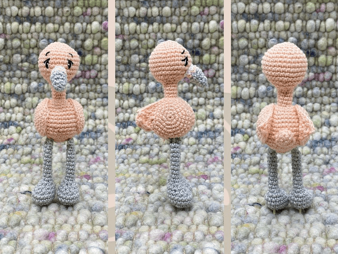 PDF Crochet Flamingo Fanny Amigurumi Free Pattern Assembly