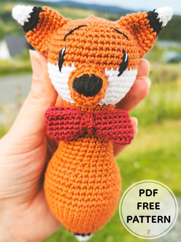 PDF Crochet Fox Rattle Amigurumi Free Pattern 2
