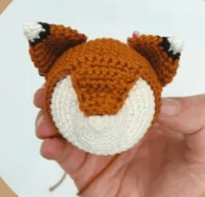 PDF Crochet Fox Rattle Amigurumi Free Pattern Ears