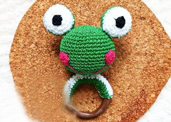 PDF Crochet Frog Rattle Amigurumi Free Pattern