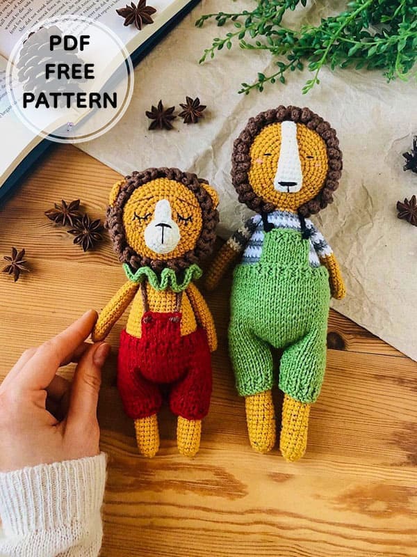 PDF Crochet Lion Amigurumi Free Pattern 2