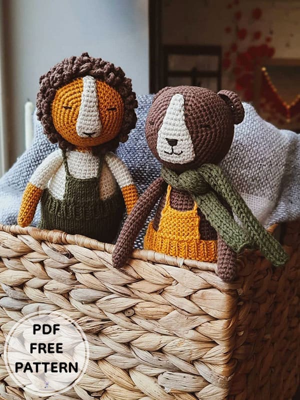 PDF Crochet Lion Amigurumi Free Pattern 3