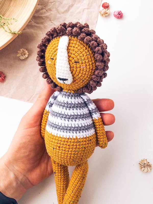 PDF Crochet Lion Amigurumi Free Pattern 5