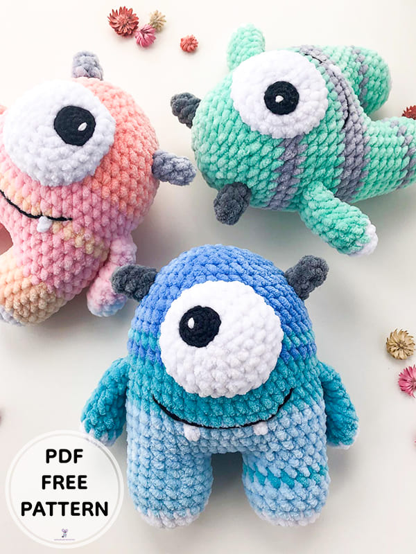 PDF Crochet Plush Monster Among Us Amigurumi Free Pattern 2