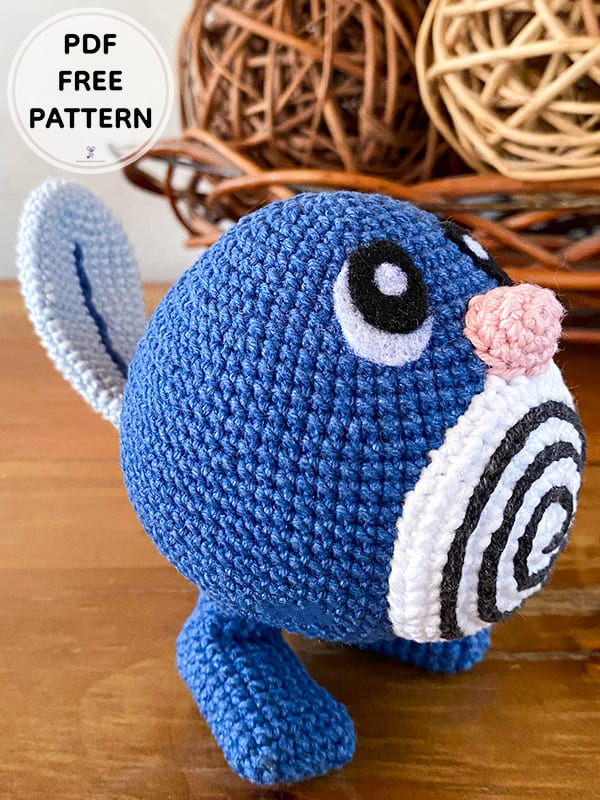 PDF Crochet Poliwag Pokemon Amigurumi Free Pattern 1