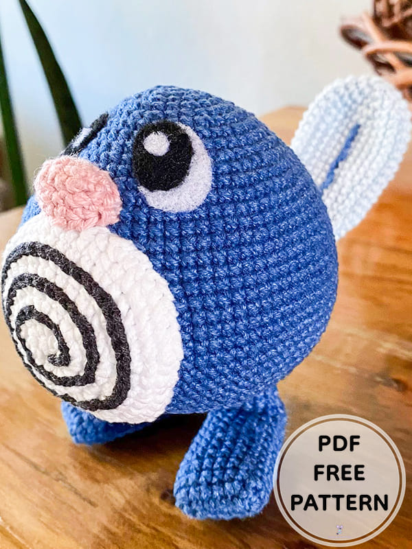 PDF Crochet Poliwag Pokemon Amigurumi Free Pattern 3