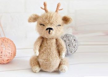 PDF Crochet Reindeer Keychain Amigurumi Free Pattern