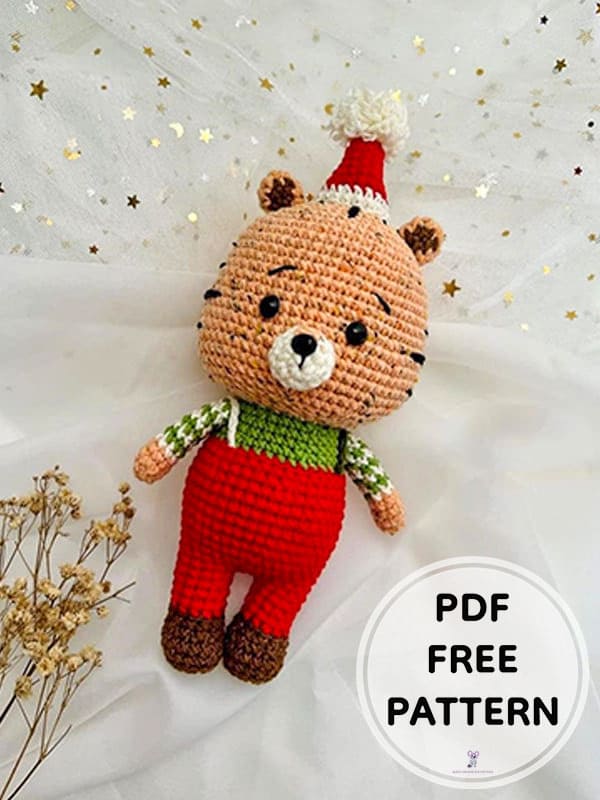 Alex The Crochet Tiger PDF Amigurumi Free Pattern