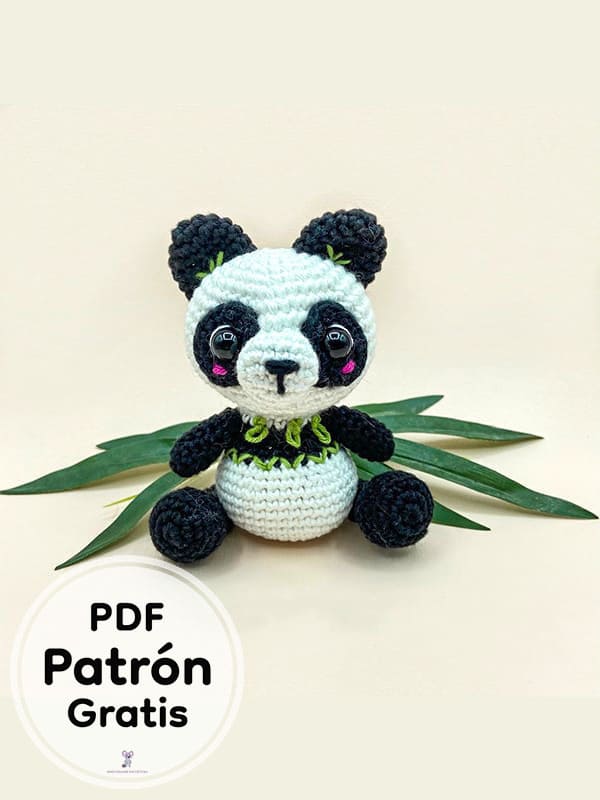 Amigurumi Panda Mao PDF Patron Gratis