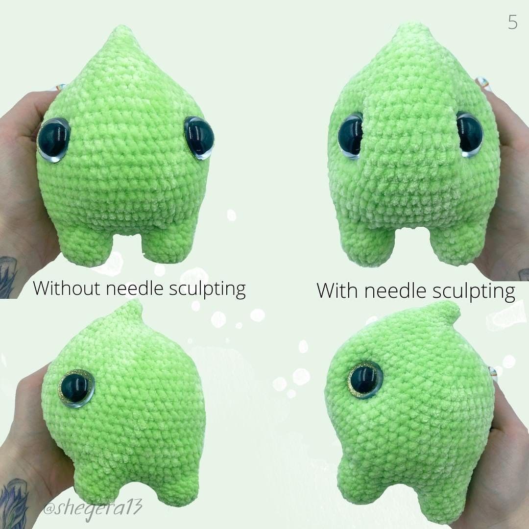 Baby Crochet Chameleon PDF Amigurumi Free Pattern Body 3