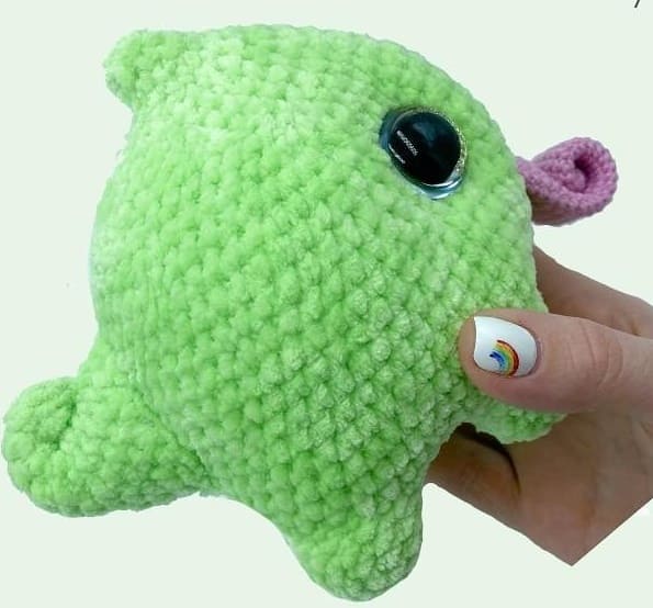 Baby Crochet Chameleon PDF Amigurumi Free Pattern Tail
