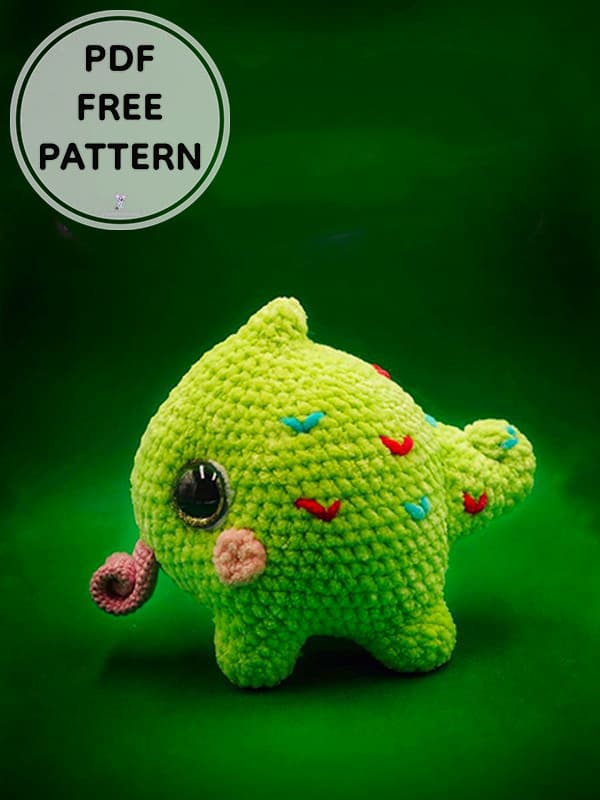 Baby Crochet Chameleon PDF Amigurumi Free Pattern