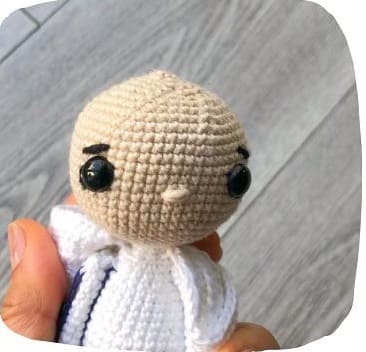 Crochet BTS Character Jungkook PDF Amigurumi Free Pattern Head 2
