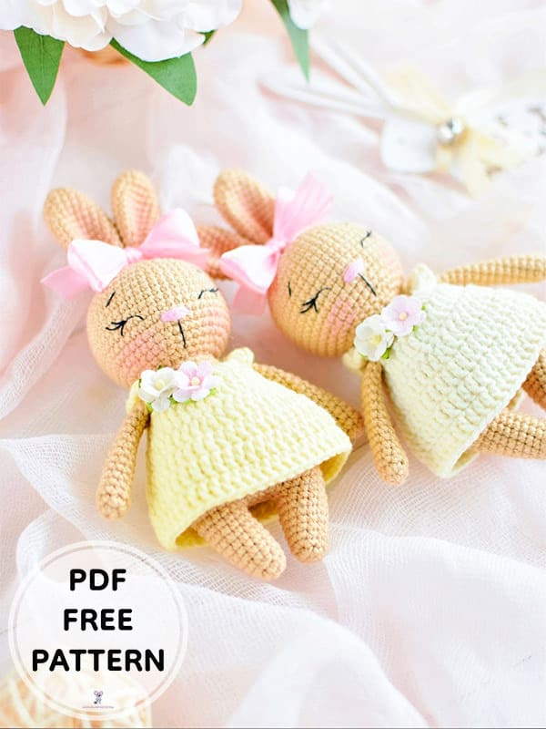 Crochet Baby Bunny PDF Amigurumi Free Pattern 1