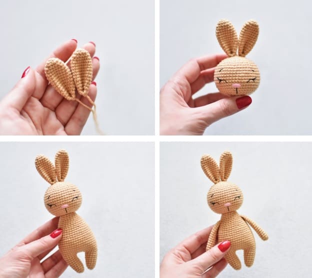 Crochet Baby Bunny PDF Amigurumi Free Pattern Assembly 4 1