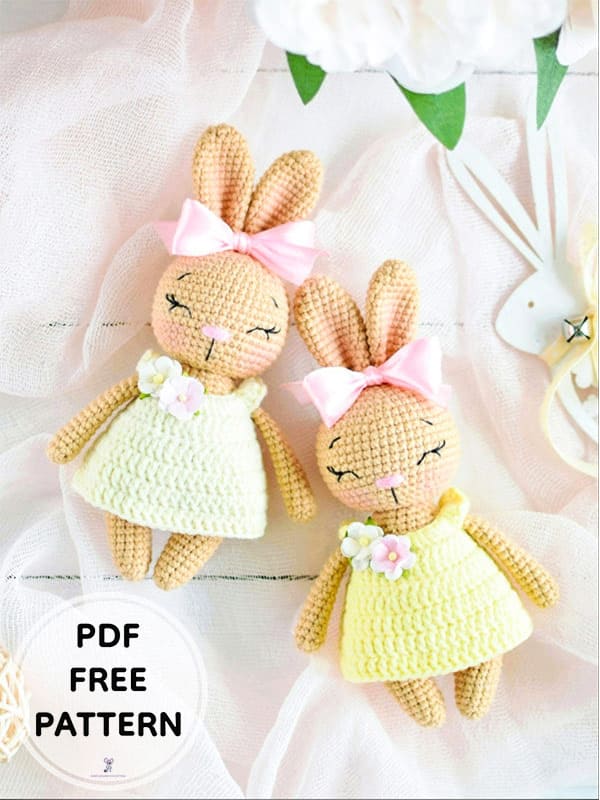Crochet Baby Bunny PDF Amigurumi Free Pattern