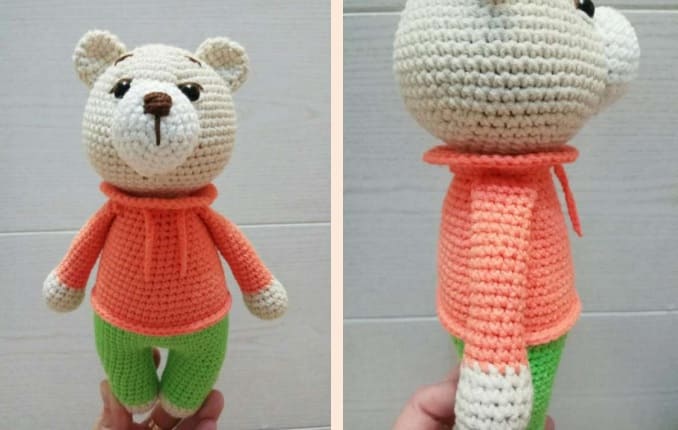 Crochet Bear The Benjamin PDF Amigurumi Free Pattern Assembly 1