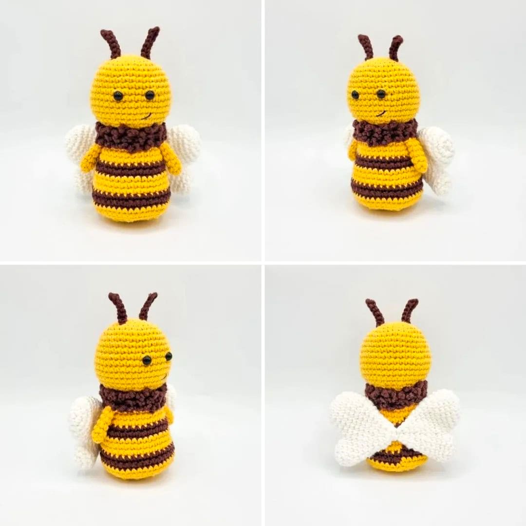 Crochet Bee PDF Amigurumi Free Pattern 3