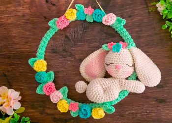 Crochet Bunny Wreath PDF Amigurumi Free Pattern - thumbnail