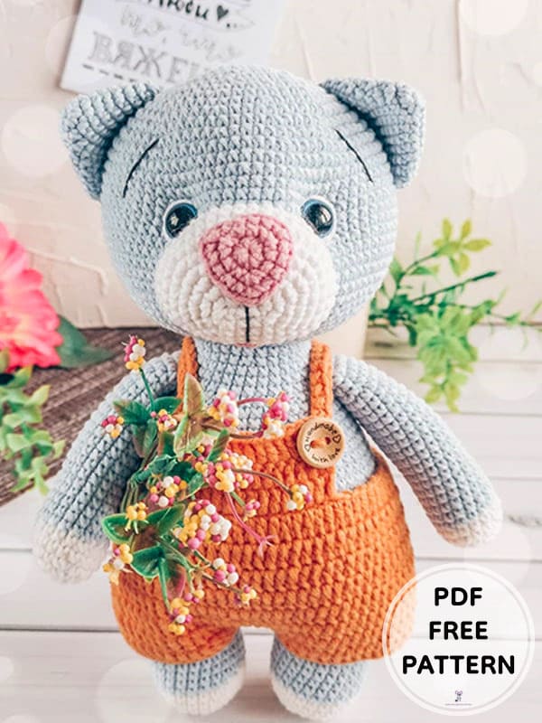 Crochet Cute Cat PDF Amigurumi Free Pattern 3 1