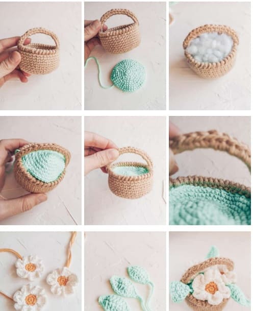 Crochet Cute Cat PDF Amigurumi Free Pattern Basket 2