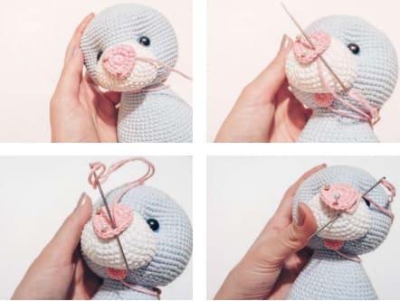 Crochet Cute Cat PDF Amigurumi Free Pattern Tongue
