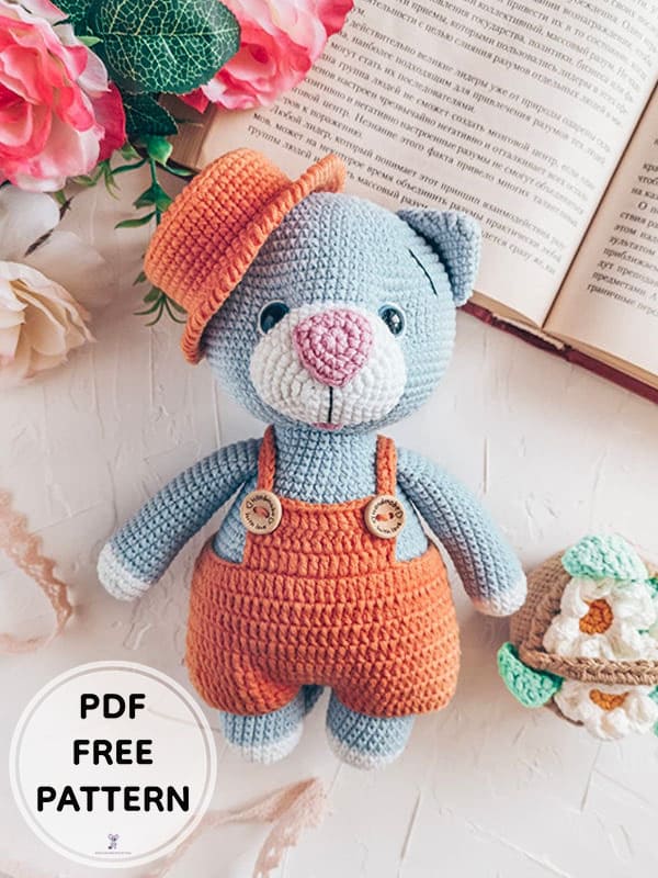 Crochet Cute Cat PDF Amigurumi Free Pattern