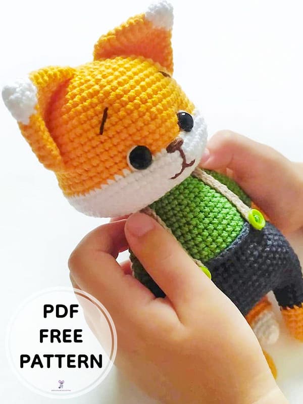 Crochet Cute Fox PDF Amigurumi Free Pattern 1 1