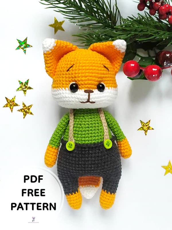Crochet Cute Fox PDF Amigurumi Free Pattern 2 1