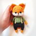 Crochet Cute Fox PDF Amigurumi Free Pattern Thumbnail 75x75