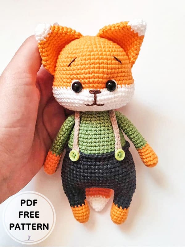 Crochet Cute Fox PDF Amigurumi Free Pattern