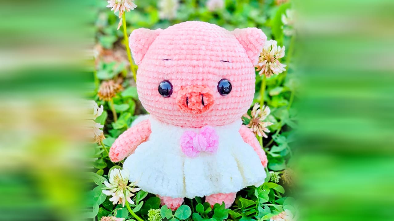 Crochet Cute Pig PDF Amigurumi Free Pattern 3