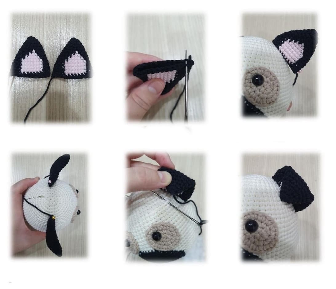 Crochet Dog PDF Amigurumi Free Pattern Ears