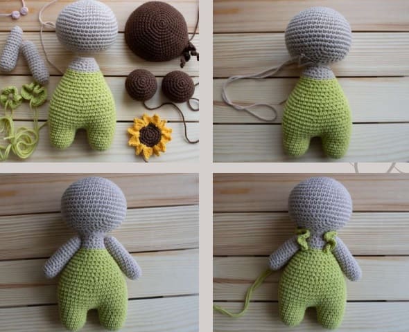 Crochet Doll Lina PDF Amigurumi Free Pattern 5