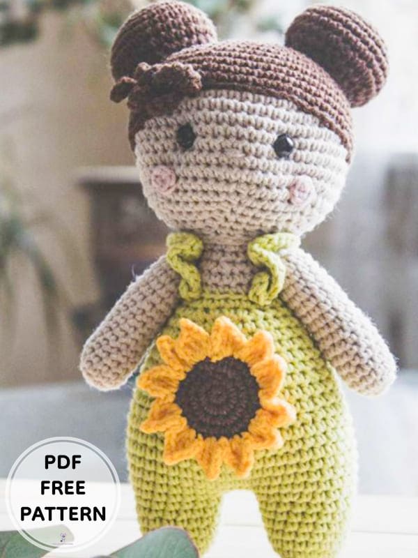 Crochet Doll Lina PDF Amigurumi Free Pattern