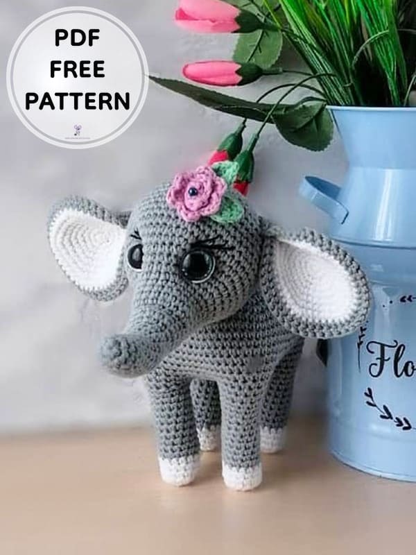 Crochet Elephant PDF Amigurumi Free Pattern