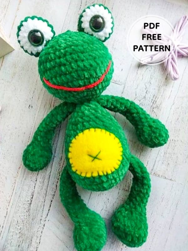 Crochet Frog PDF Amigurumi Free Pattern 2