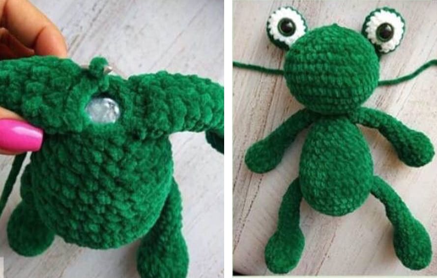 Crochet Frog PDF Amigurumi Free Pattern Body And Head