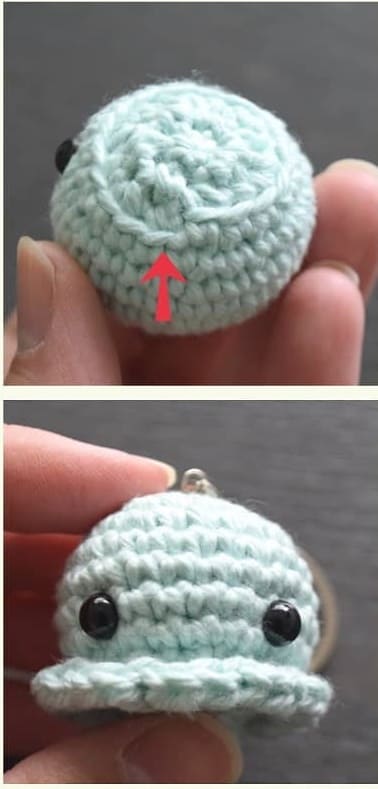 Crochet Jellyfish Keychain PDF Amigurumi Free Pattern Skirt
